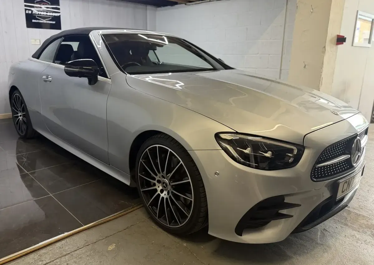 Used Mercedes E300 AMG line 2021 Silver Cabriolet