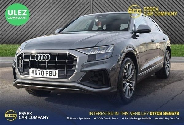 Grey Used 2020 Audi Q8 S-Line SUV | £44,388 (Expensive) - Image 1/1
