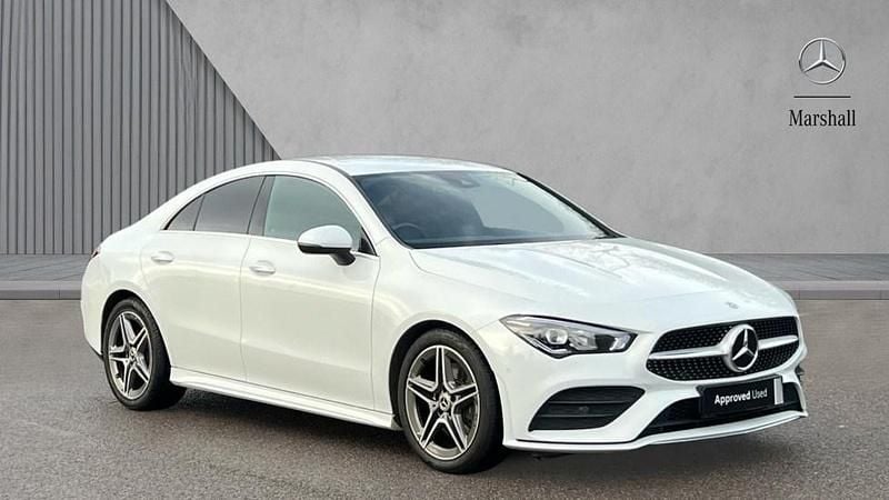 White Used 2022 Mercedes CLA200 AMG line Coupe | £21,980 (Fair price) - Image 1/4
