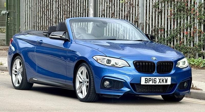 Blue Used 2016 BMW 220 M Sport Cabriolet | £8,900 (Good price) - Image 1/4