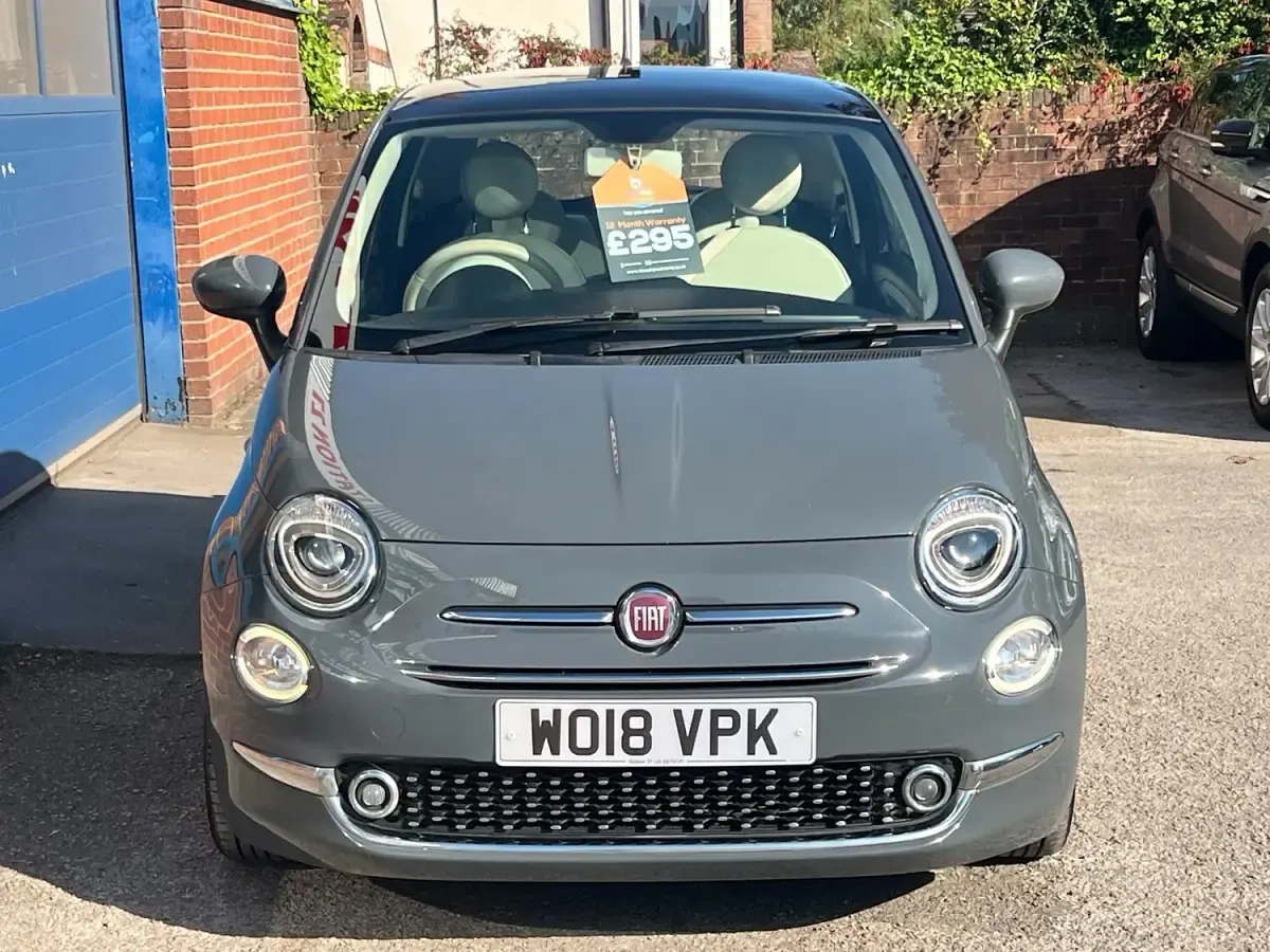 Used Fiat 500 Lounge 69 HP (50 kW) 2018 Grey Hatchback