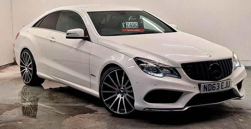 White Used 2013 Mercedes E220 AMG Coupe | £7,490 (Fair price) - Image 1/4