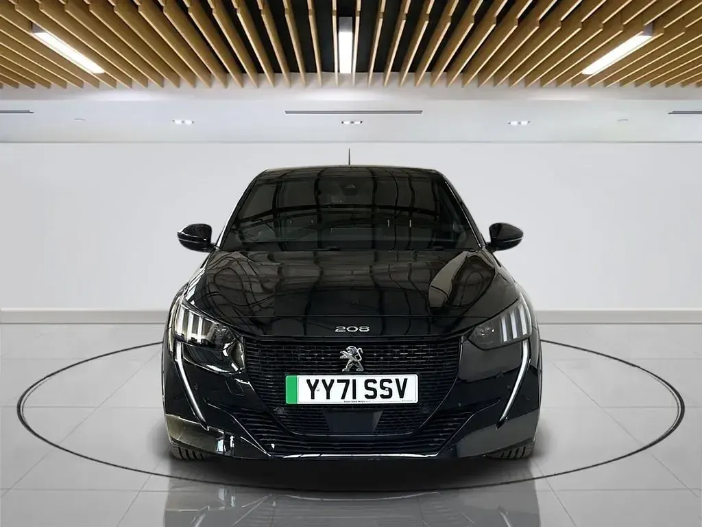 Used Peugeot e-208 GT 100 kW (136 HP) 2021 Black Hatchback