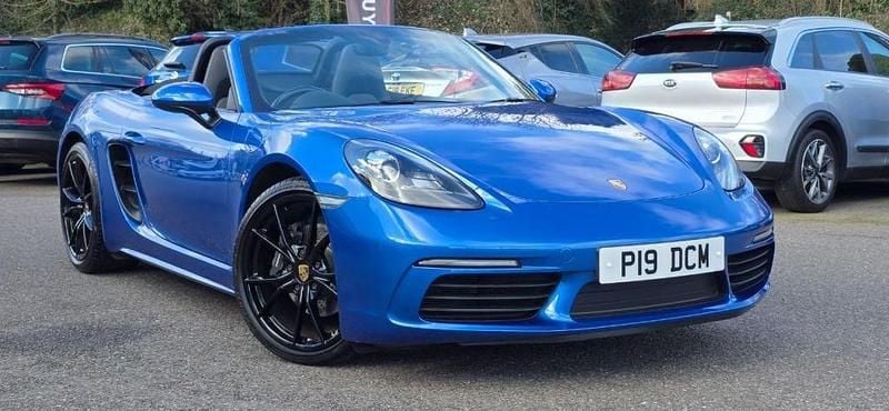 Used Porsche Boxster 2018 Blue Cabriolet