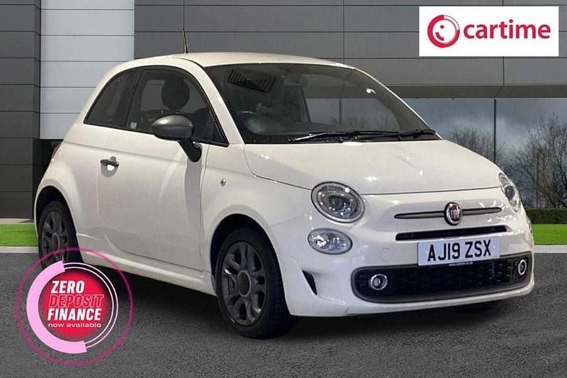 White Used 2019 Fiat 500 S Hatchback | £12,199 (Expensive) - Image 1/4
