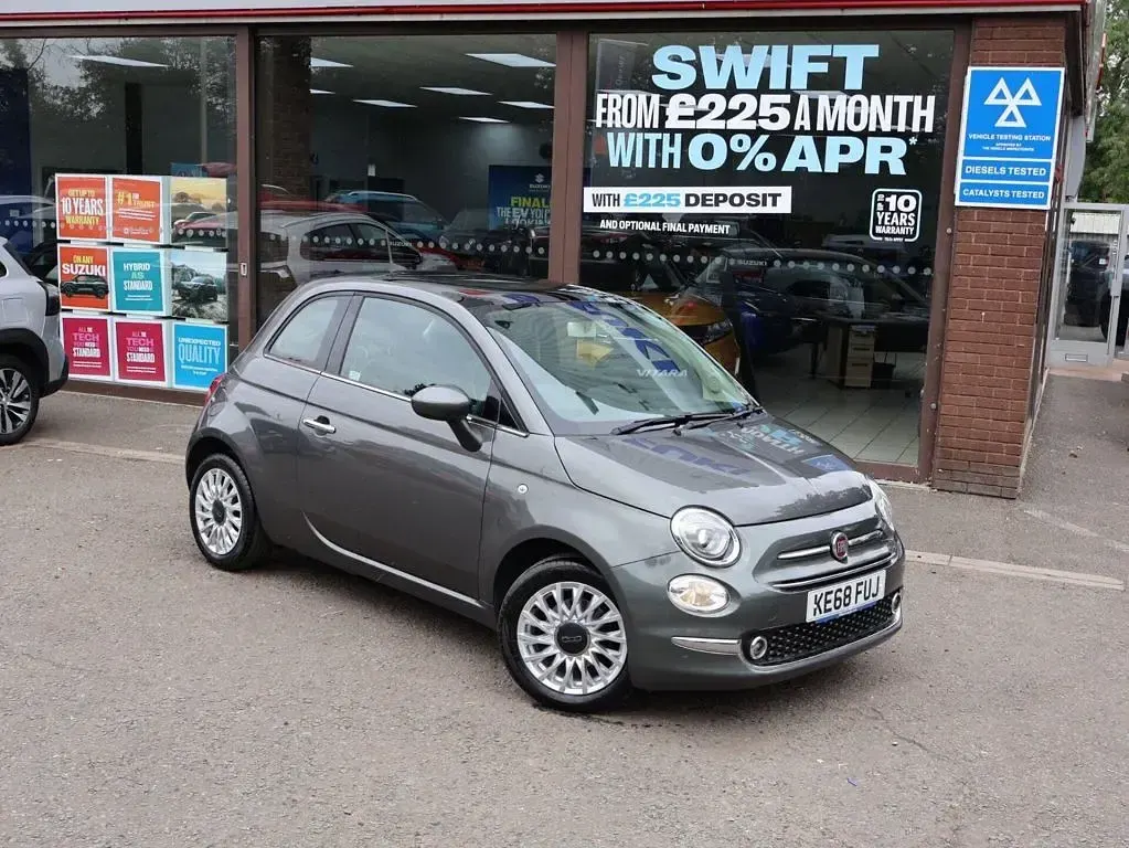 Used Fiat 500 Lounge 69 HP (50 kW) 2019 Grey Hatchback
