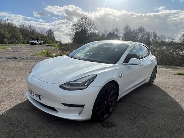 Used Tesla Model 3 Performance 461 kW (627 HP) 2020 White Sedan