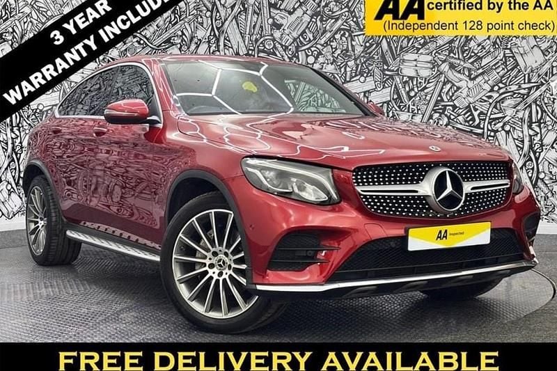 Red Used 2017 Mercedes GLC250 AMG Line Premium Coupe | £19,595 (Fair price) - Image 1/1