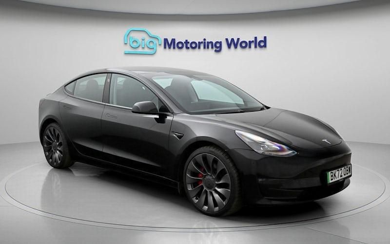 Used Tesla Model 3 Performance 461 kW (627 HP) 2022 Black Sedan