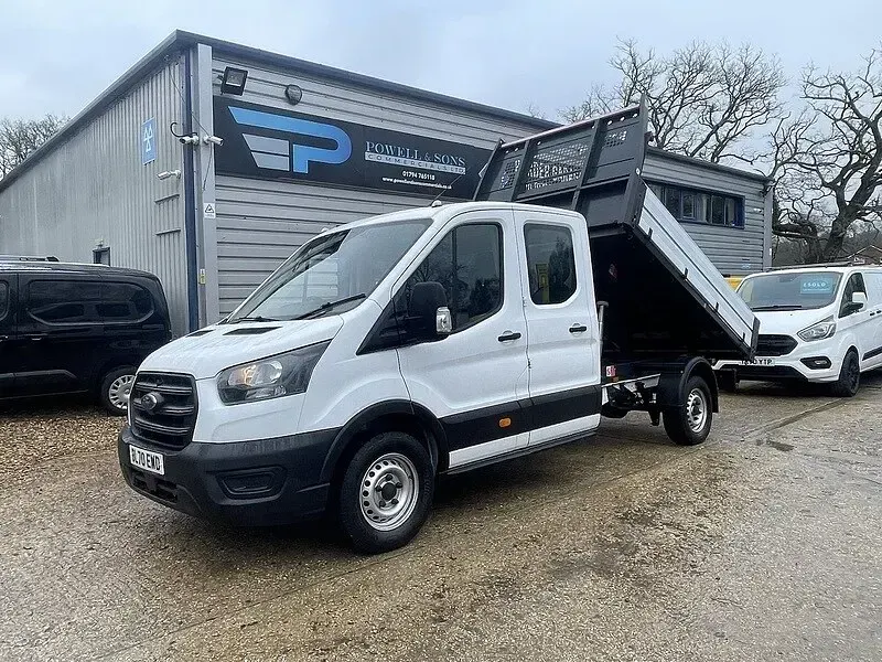 Used Ford Transit 130 HP (95 kW) 2020 White Cabriolet
