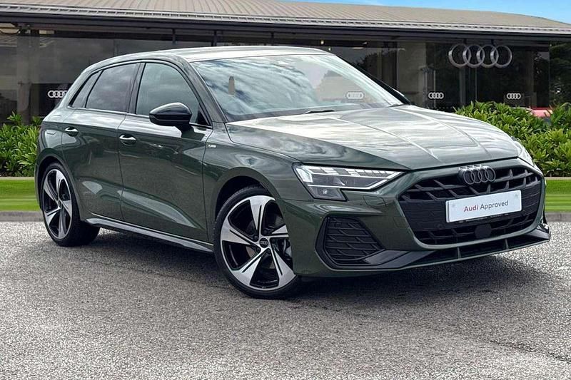 Green Used 2025 Audi A3 Black Edition Hatchback | £30,699 (Expensive) - Image 1/4
