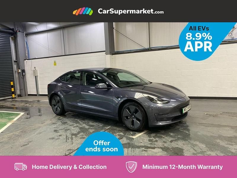 Grey Used 2021 Tesla Model 3 Long Range AWD Sedan | £18,376 (A bit pricey) - Image 1/3