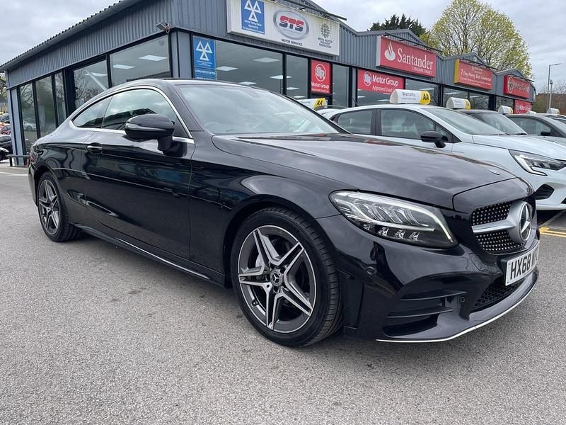 Usado Mercedes C220 AMG line 2018 Preto Coupé