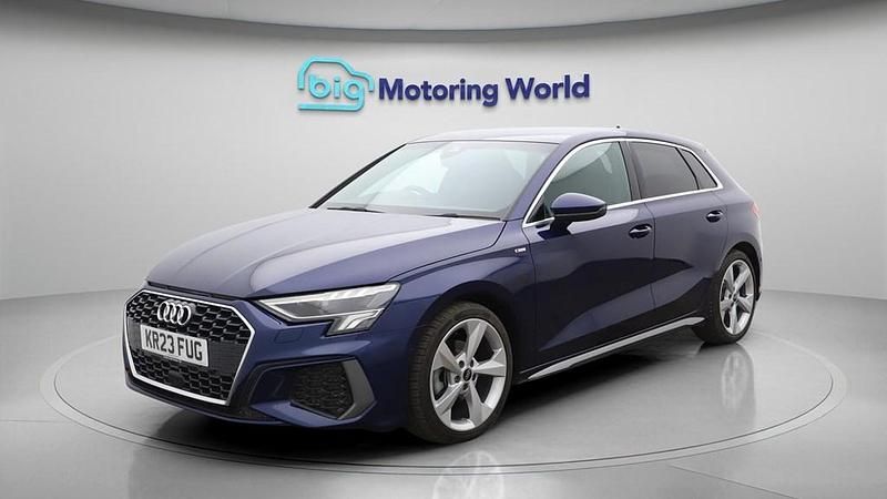 Used Audi A3 Sportback S-Line 150 HP (110 kW) 2023 Blue Hatchback