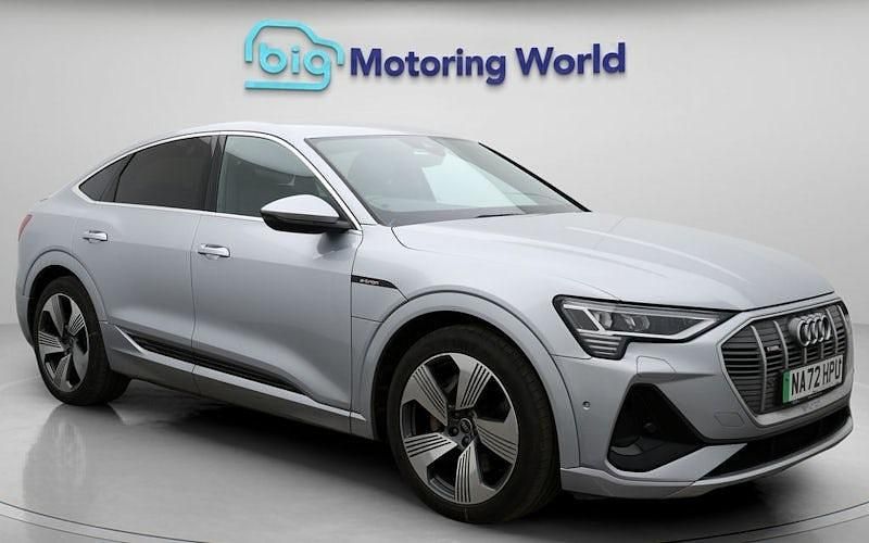 Silver Used 2022 Audi e-tron Sportback S-Line SUV | £19,000 (Fair price) - Image 1/4