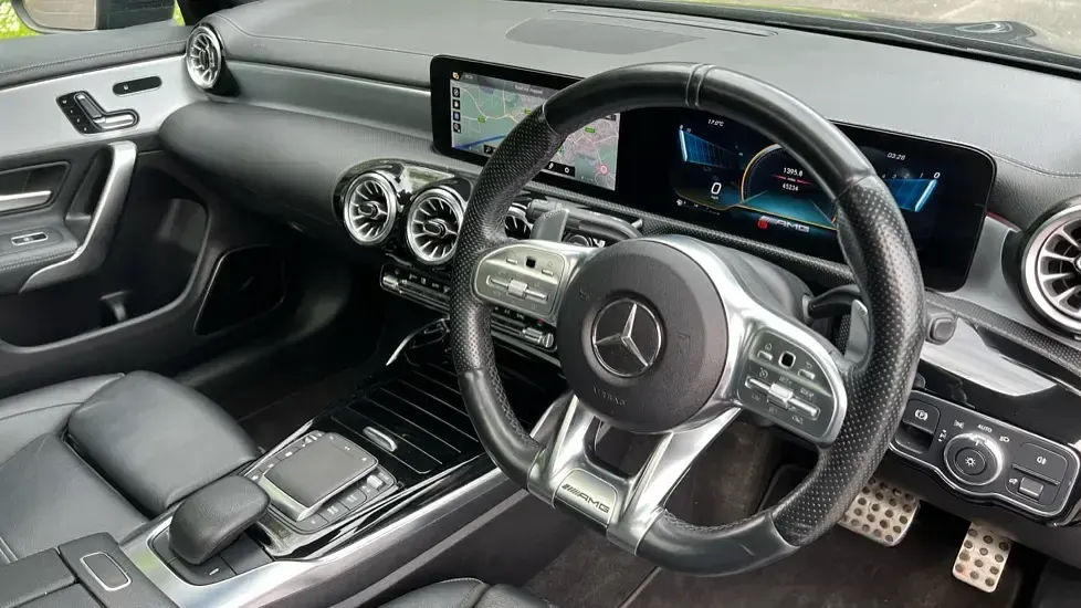 Used Mercedes CLA35 AMG Premium Plus 306 HP (225 kW) 2021 Black Coupe