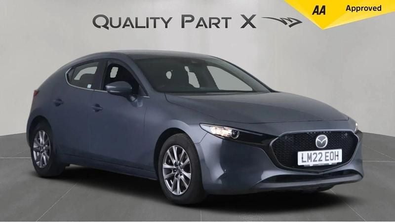 Grey Used 2022 Mazda 3 Hatchback | £14,175 (Good price) - Image 1/3
