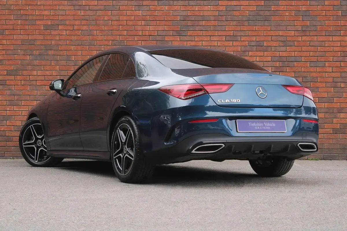Used Mercedes CLA180 AMG Line Premium 136 HP (100 kW) 2023 Blue Coupe