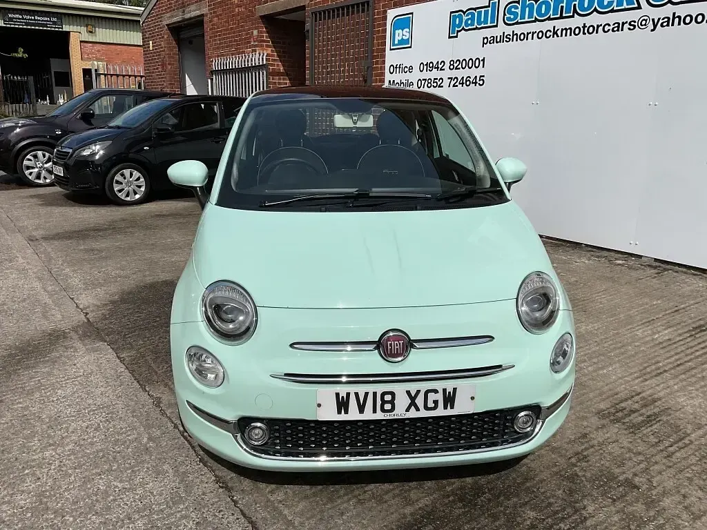 Used Fiat 500 Lounge 69 HP (50 kW) 2018 Green Hatchback