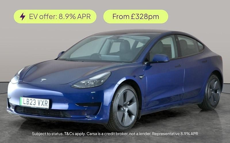 Blue Used 2023 Tesla Model 3 RWD Sedan | £18,674 (Fair price) - Image 1/3