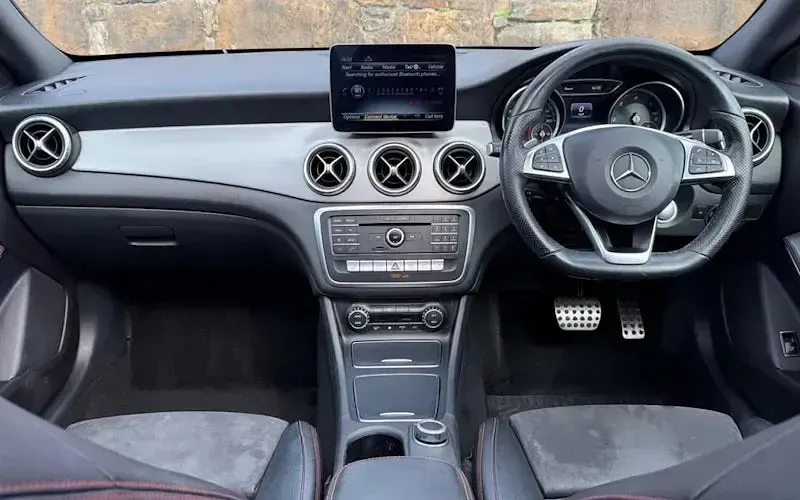 Used Mercedes CLA220 AMG line 170 HP (125 kW) 2018 Black Coupe