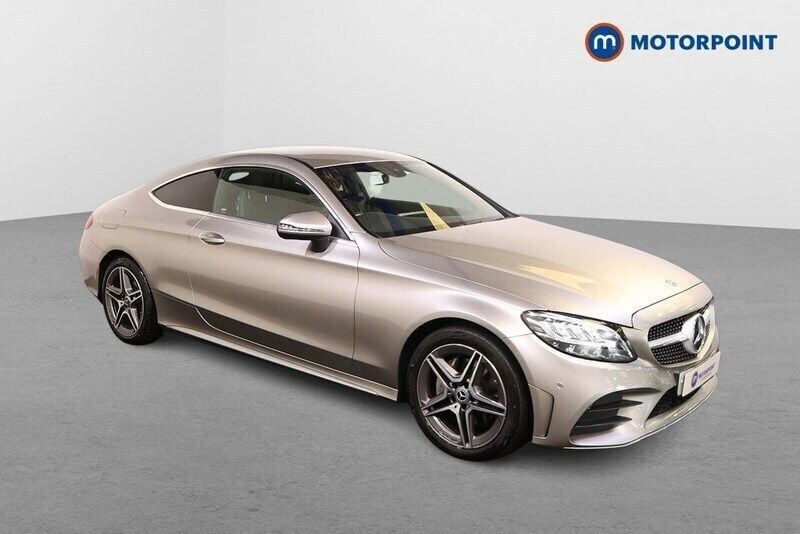 Silver Used 2020 Mercedes C200 AMG line Coupe | £20,899 (Fair price) - Image 1/4