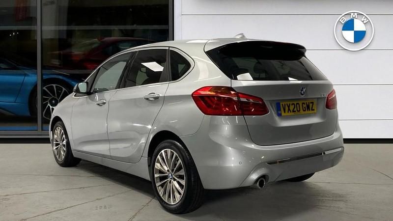 Used BMW 218 Active Tourer Luxury Line 138 HP (101 kW) 2020 Silver MPV