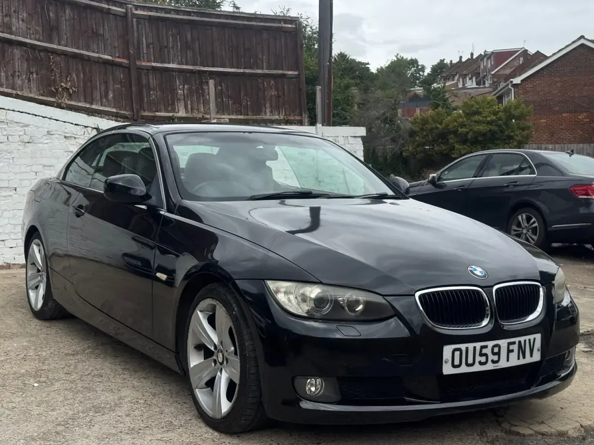 Used BMW 320 Cabriolet 2009 Black Cabriolet