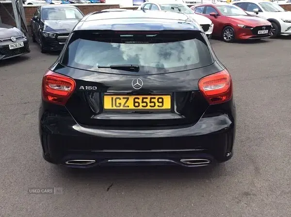 Used Mercedes A160 AMG line 2018 Black Hatchback