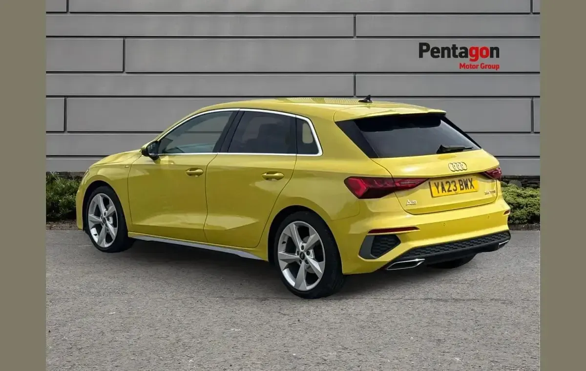 Used Audi A3 S-Line 147 HP (108 kW) 2023 Yellow Sedan