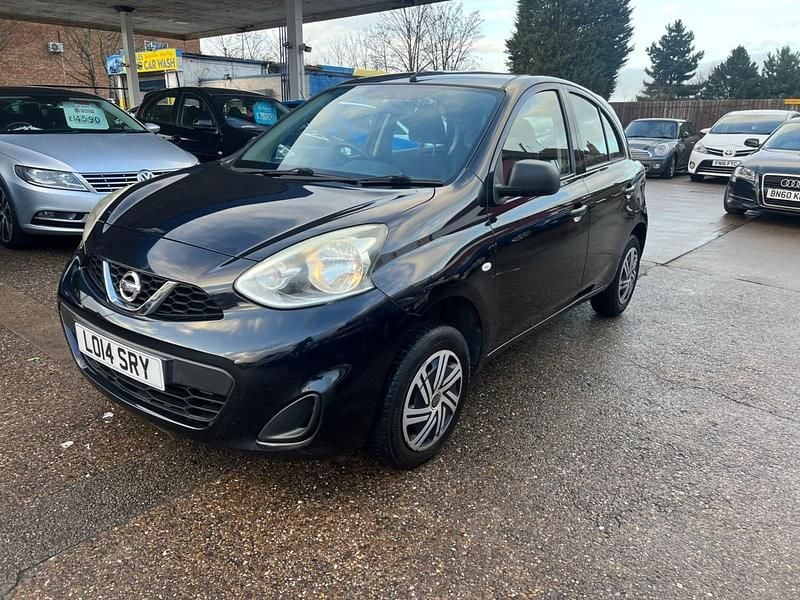 Black Used 2014 Nissan Micra Visia Hatchback | £2,395 (Good price) - Image 1/4