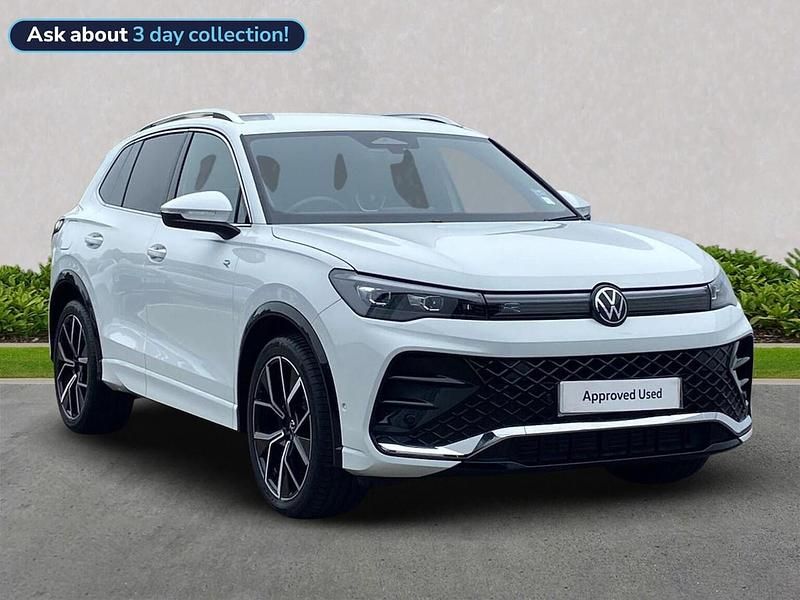 White Used 2024 VW Tiguan R-line SUV | £34,091 (Expensive) - Image 1/4