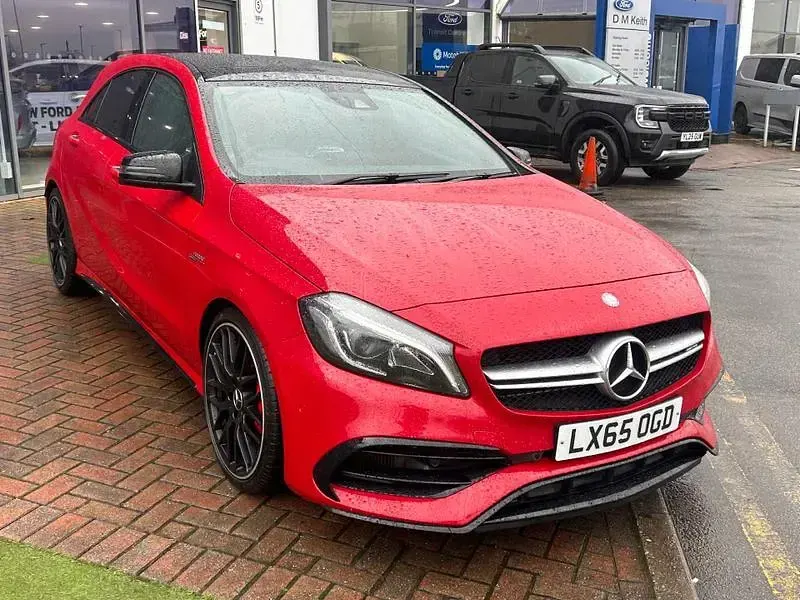 Used Mercedes A45 AMG Premium 2015 Jupiter red Hatchback