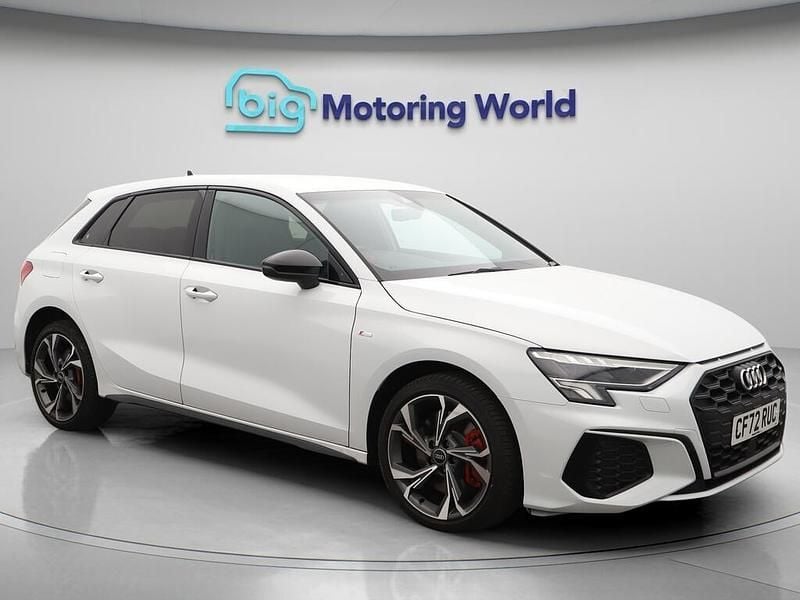 White Used 2023 Audi A3 e-tron Competition Hatchback | £23,500 (Fair price) - Image 1/4