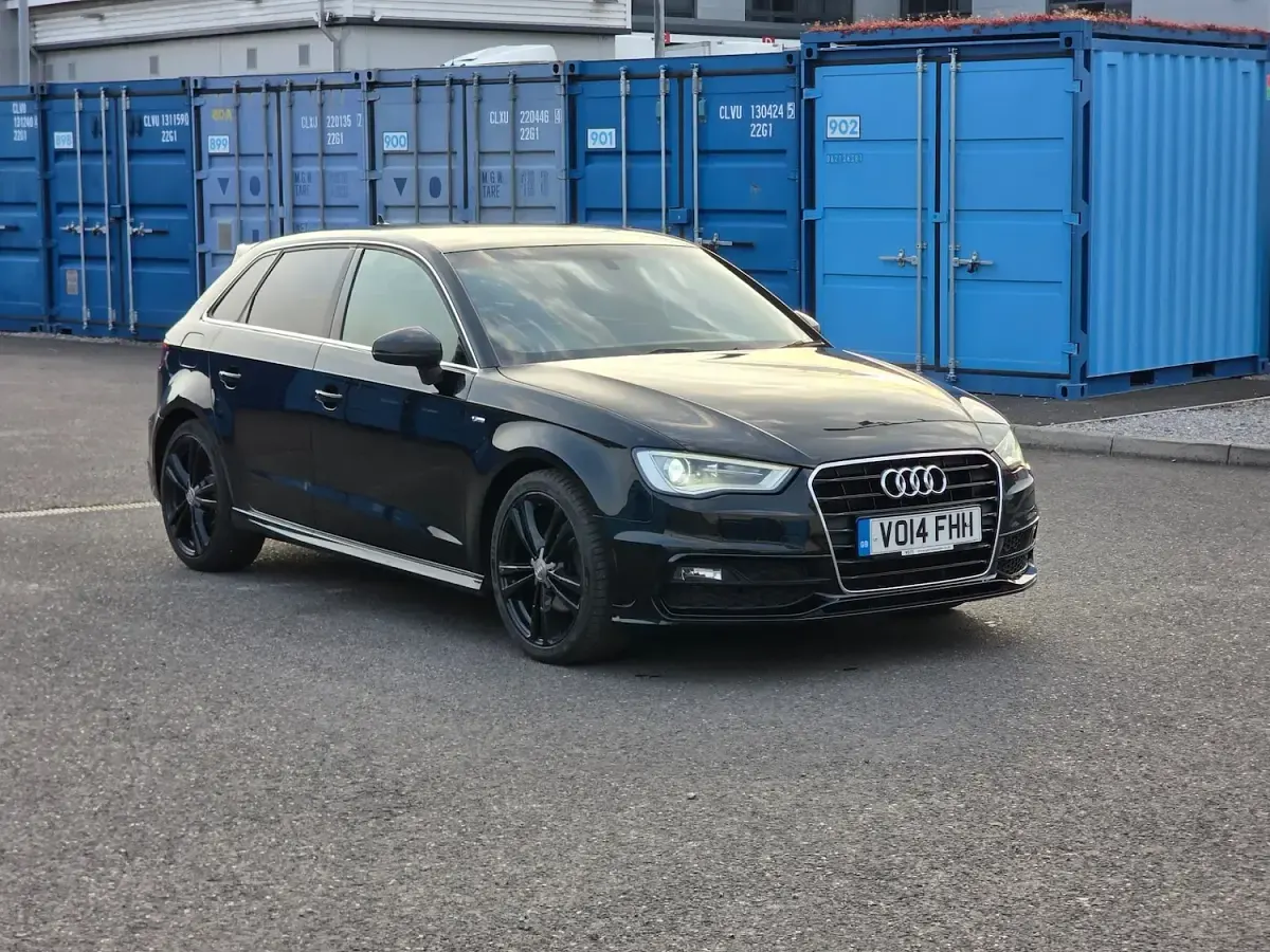 Used Audi A3 S-Line 2014 Black Hatchback