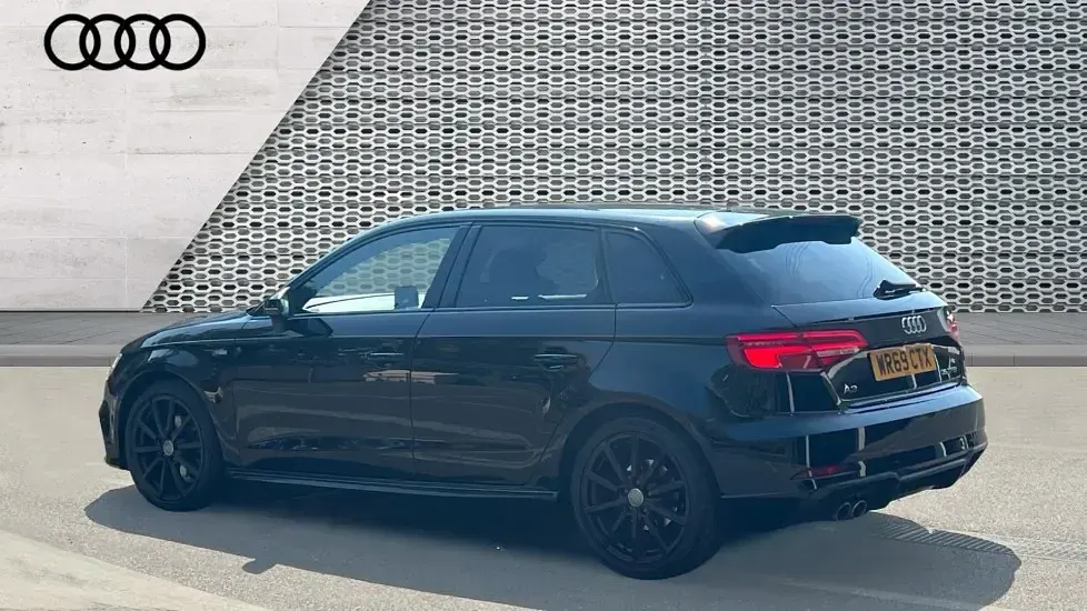Used Audi A3 Black Edition 150 HP (110 kW) 2019 Black Sedan