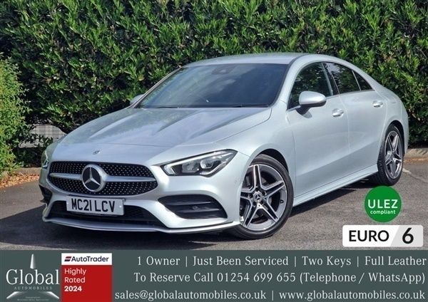 Silver Used 2021 Mercedes CLA220 AMG line Sedan | £18,850 (Fair price) - Image 1/1