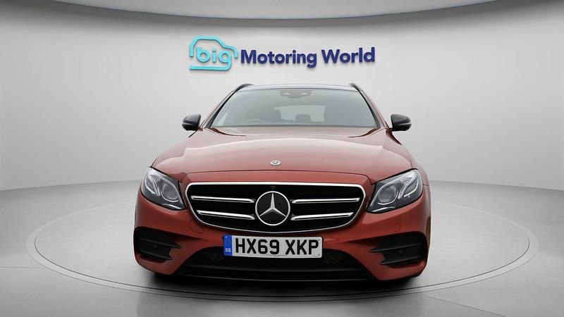 Used Mercedes E220 AMG line 191 HP (140 kW) 2020 Red Estate
