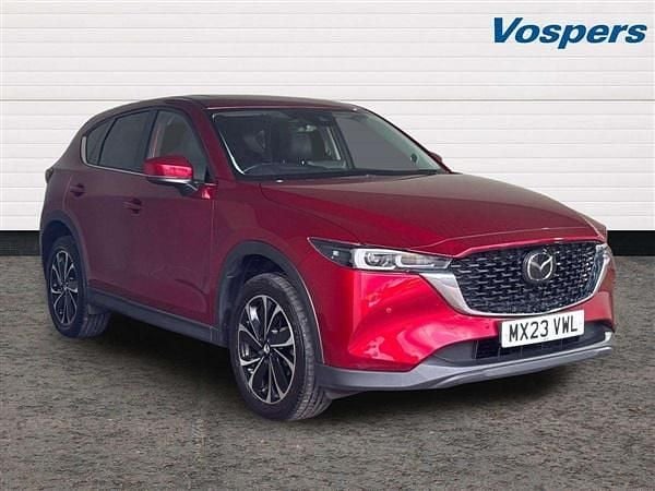 Red Used 2023 Mazda CX-5 Exclusive-Line SUV | £23,250 (Fair price) - Image 1/3