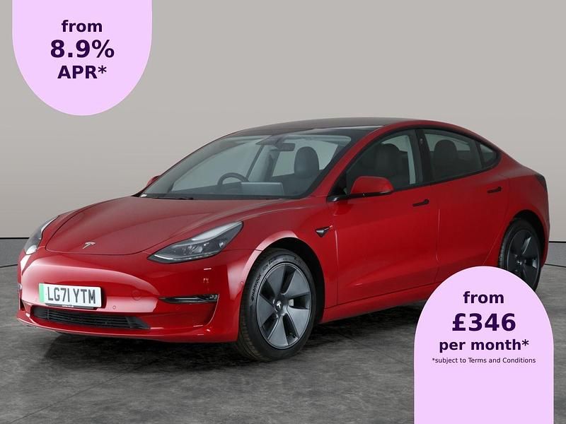 Red Used 2021 Tesla Model 3 Sedan | £21,239 (Fair price) - Image 1/2