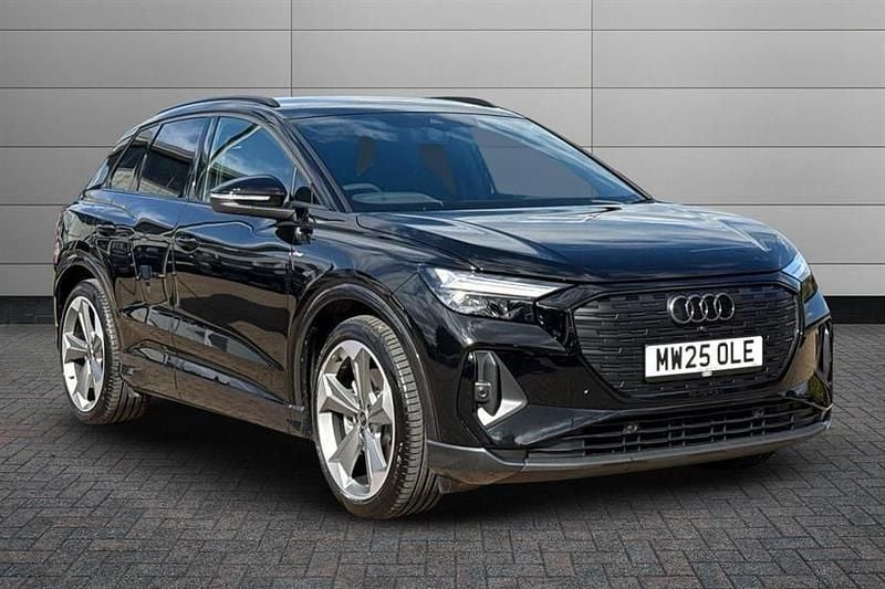 Mythos black Used 2025 Audi Q4 e-tron Black Edition SUV | £36,595 (Good price) - Image 1/4