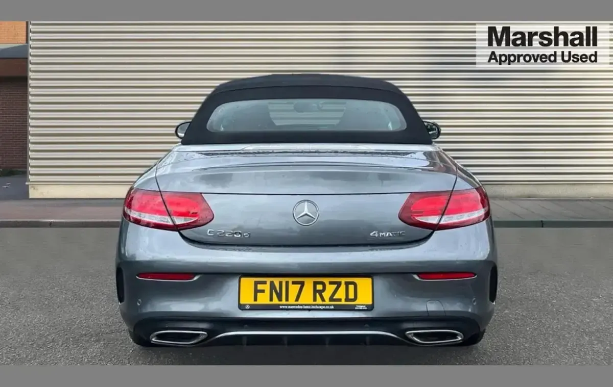 Used Mercedes C220 AMG line 168 HP (123 kW) 2017 Grey Cabriolet