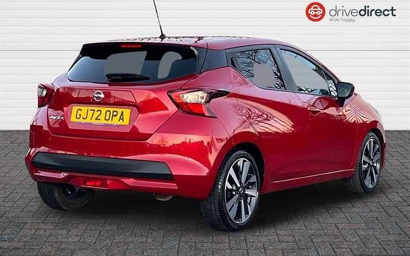 Used Nissan Micra Tekna 92 HP (67 kW) 2022 Red Hatchback