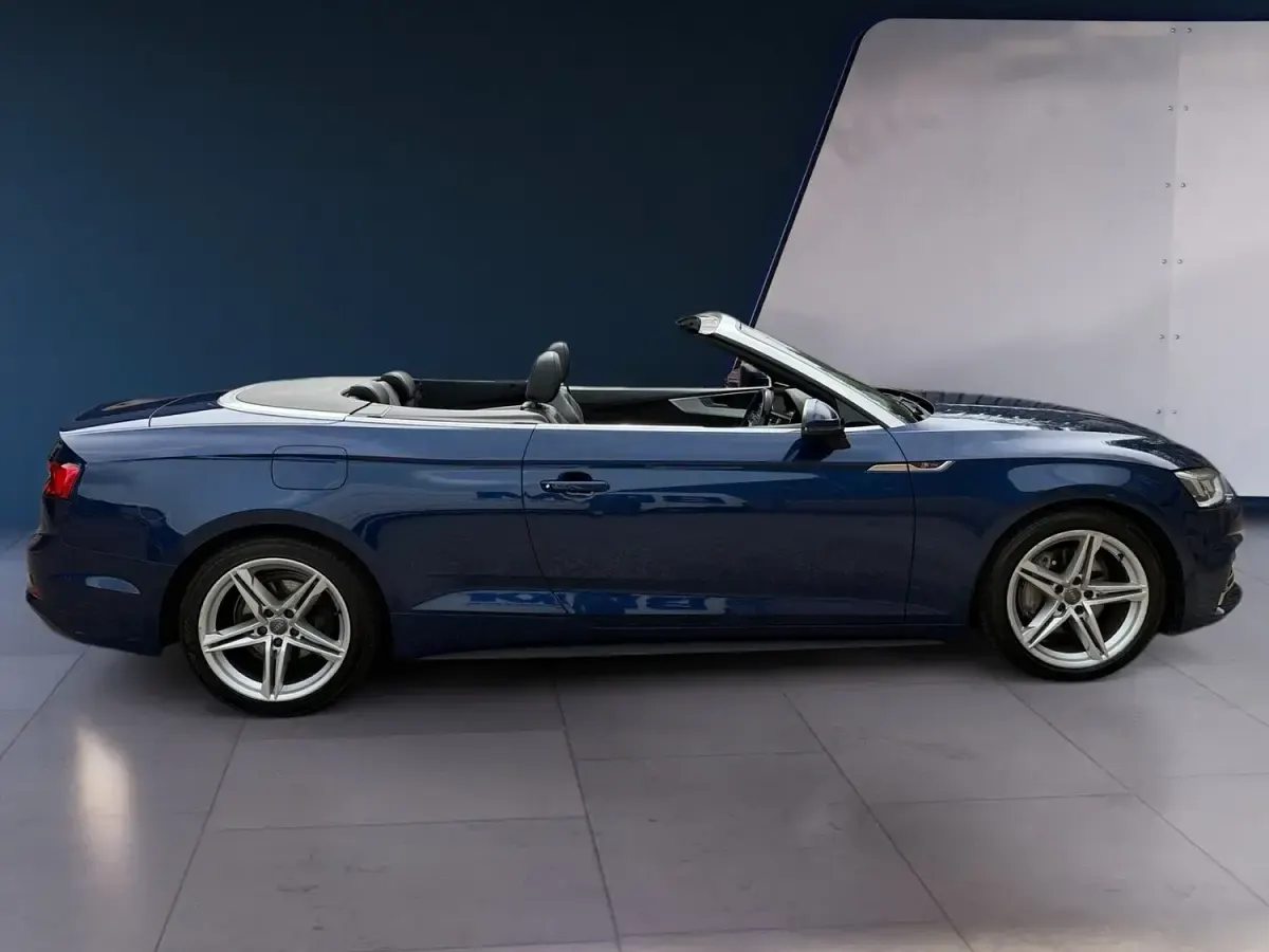 Used Audi A5 Cabriolet S-Line 190 HP (139 kW) 2017 Blue Cabriolet