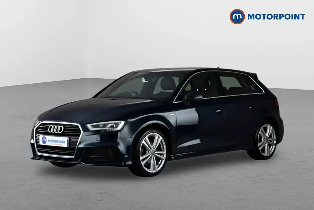 Used Audi A3 S-Line 150 HP (110 kW) 2020 Blue Sedan