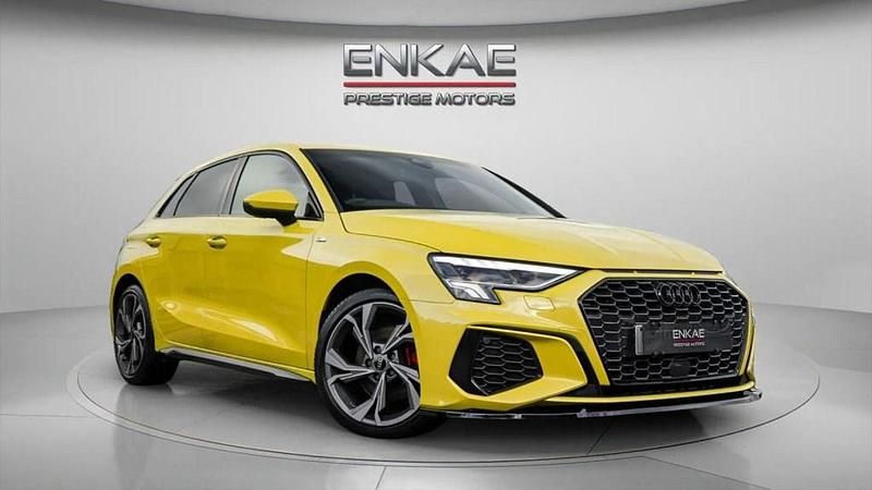 Used Audi A3 Sportback S-Line 110 HP (80 kW) 2021 Yellow Hatchback
