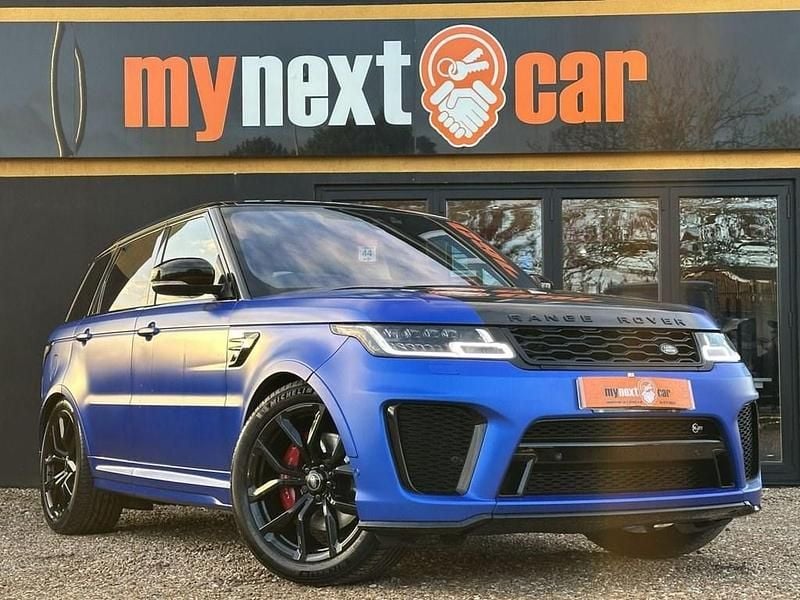 Blue Used 2019 Land Rover Range Rover Sport SVR SUV | £44,995 (Expensive) - Image 1/4