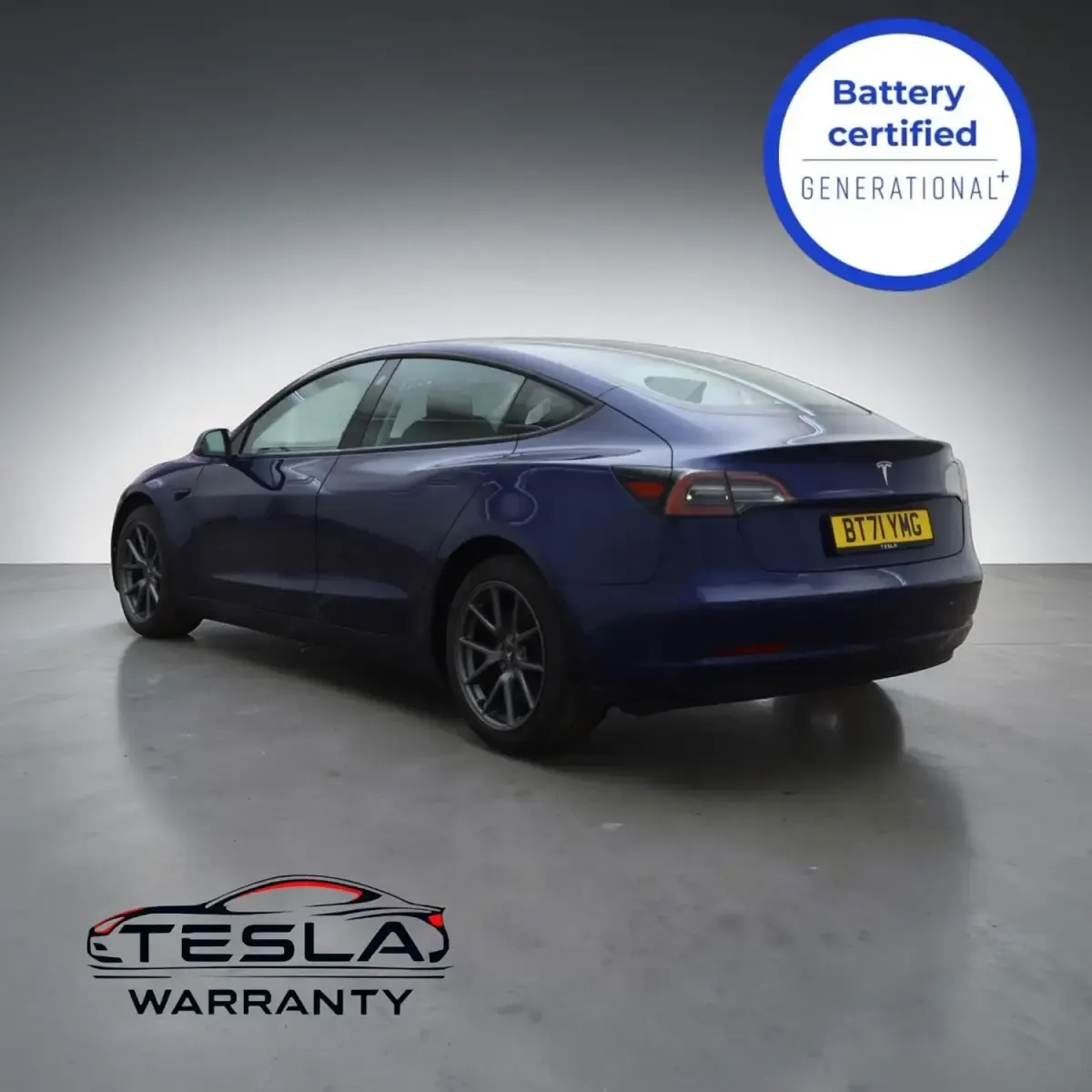 Usado Tesla Model 3 Long Range AWD 366 kW (498 HP) 2021 Azul Sedan