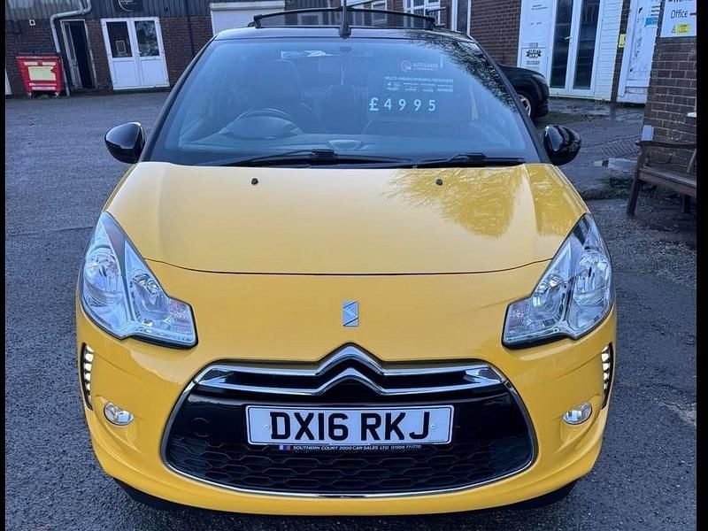 Yellow Used 2016 DS Automobiles DS3 Cabriolet Cabriolet | £4,995 (Fair price) - Image 1/4
