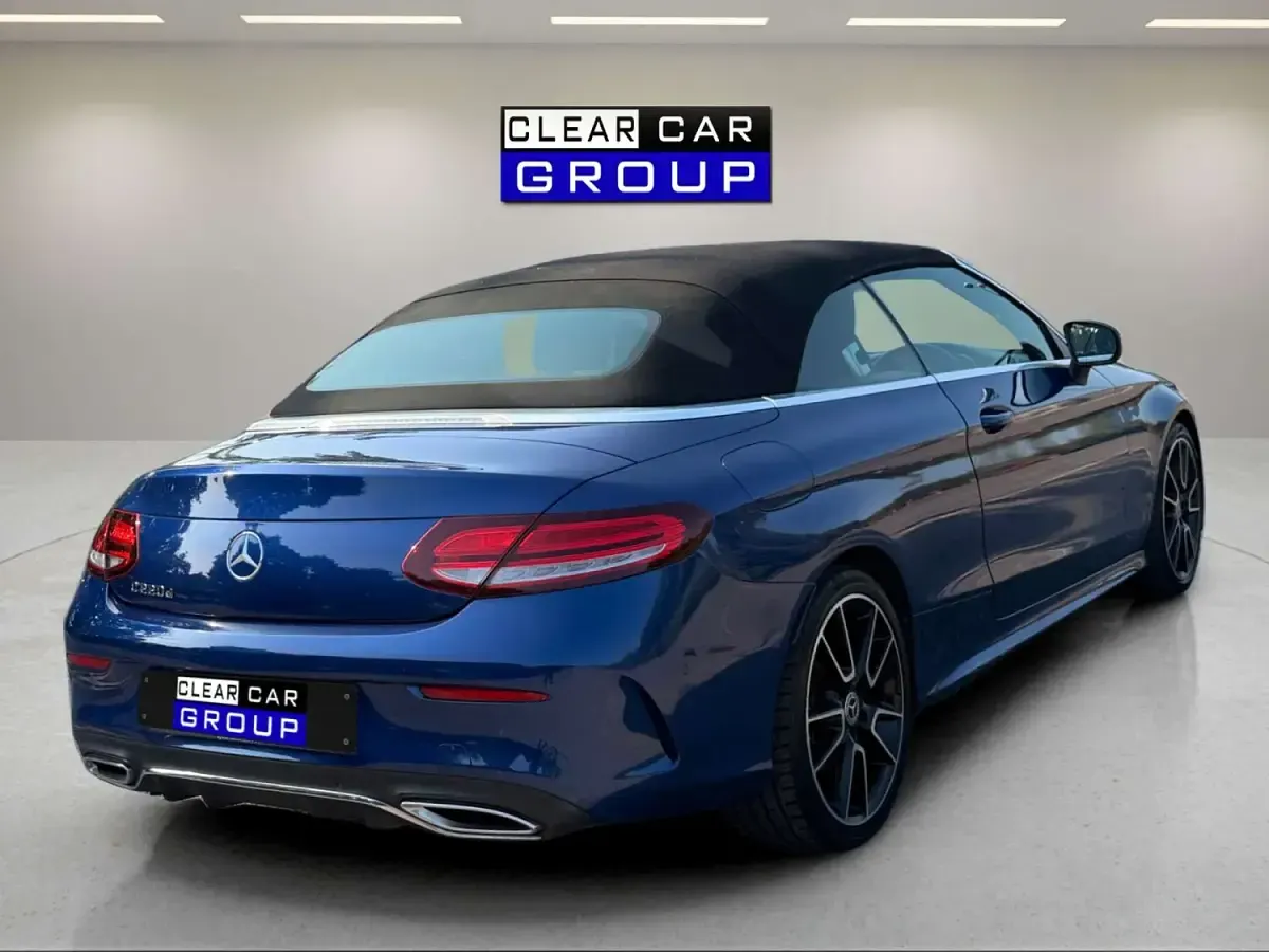 Used Mercedes C220 AMG Line Premium 194 HP (142 kW) 2019 Blue Cabriolet